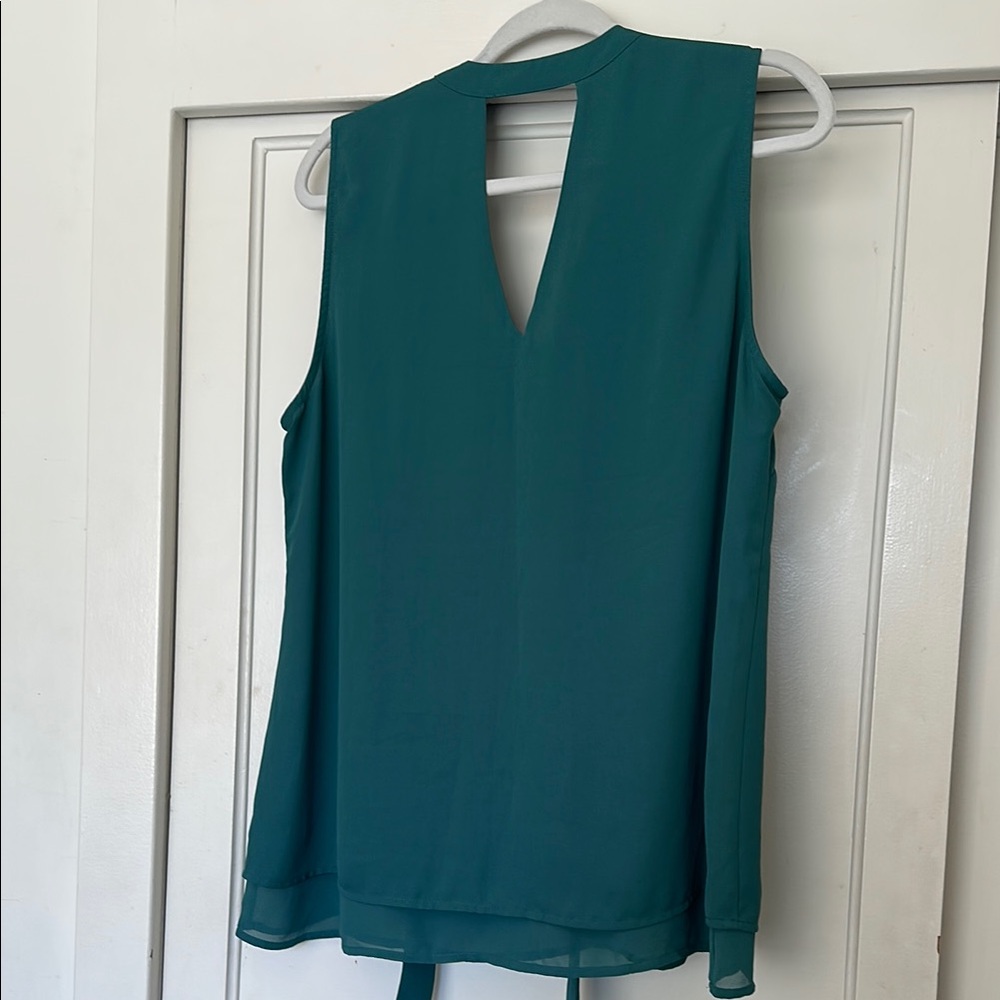 DR2 Teal Sleeveless Blouse . Flows great - Picture 2 of 6